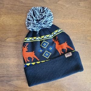 NWOT Spacecraft Wild Pom Beanie Black Deer